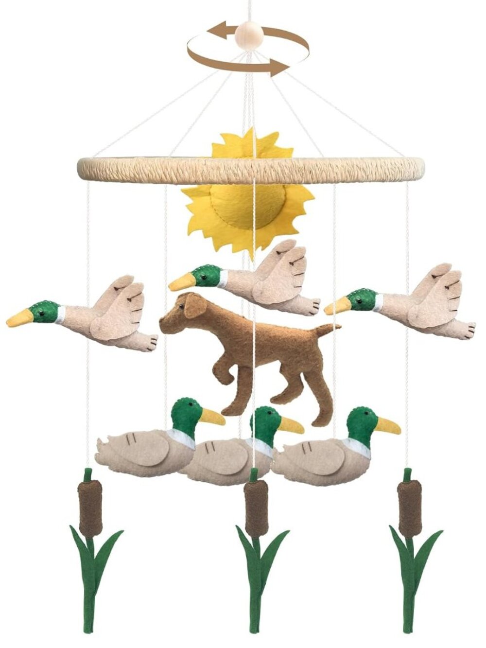 Baby Mobile for Crib Mallard Duck Baby Crib Mobile for Boys Girls